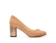 Last inn bildet i Galleri-visningsprogrammet, Selskapssko Pump Nude Sparkling Cube