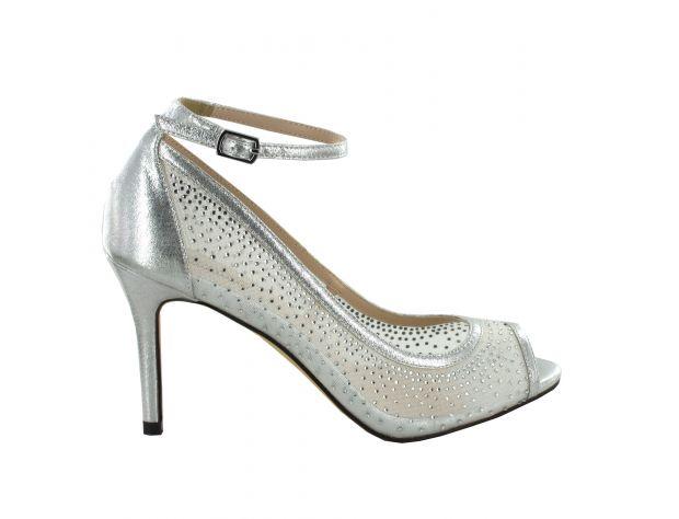 Peep-toe Diamond Pump 8 cm