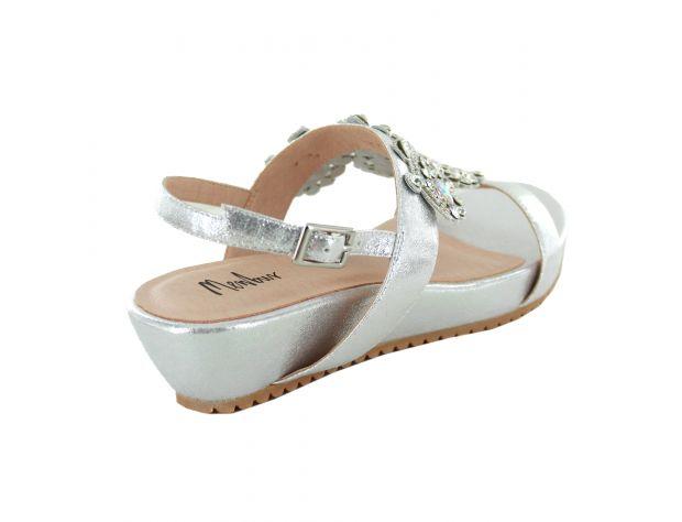 Crystal Multi Platform Sandal Silver - Silver 38
