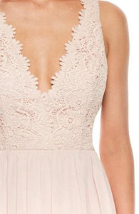 Selskapskjole Crochet V-Neck Dress