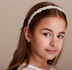 Crystal Headband - Silver One size