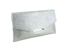 Last inn bildet i Galleri-visningsprogrammet, Selskapsveske Clutch Envelope Metallic - Silver