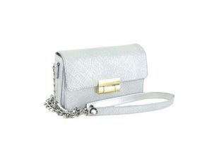 Selskapsveske Crossbody Buckle Bag - Silver