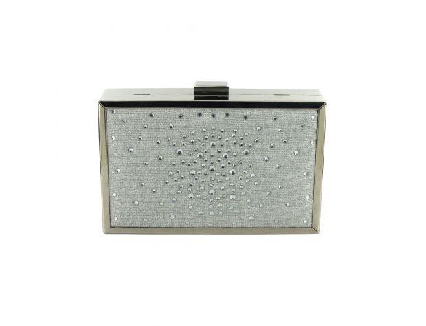 Selskapsveske Box Rhinestone Clutch 16x3.5x10cm