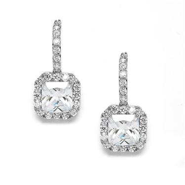 Cubic Zirconia Earrings - Rose Gold