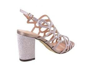 Shiny Block Heel Sandal 7,5 cm