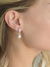 Last inn bildet i Galleri-visningsprogrammet, Trio Marquis Pearl Earring - Pearl/Silver