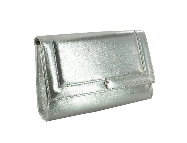 Selskapsveske Metallic Shine Bag - Silver