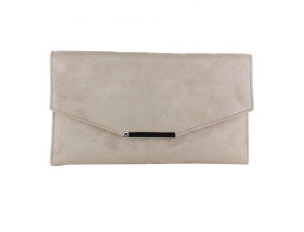 Selskapsveske Clutch Envelope Faux Suede 28x2x17cm