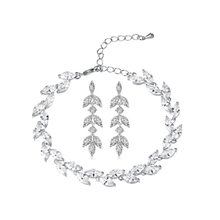Last inn bildet i Galleri-visningsprogrammet, Dainty Drop Sparkle Earrings Silver - Silver