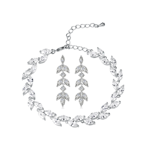 Dainty Drop Sparkle Earrings Silver - Silver