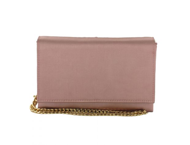 Selskapsveske metallic piel - Piel/nude