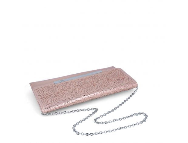 Selskapsveske pink metallic w/glitter - pink