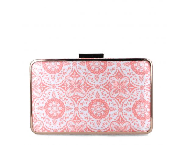 Selskapsveske printed melocoton peach - peach