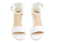 Last inn bildet i Galleri-visningsprogrammet, Ankle Strap Classic Sandal 5,5 cm - White 38
