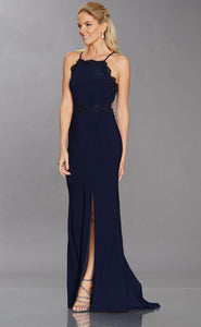 Selskapskjole Lace Cut Detail - Navy 10