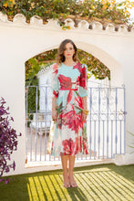Last inn bildet i Galleri-visningsprogrammet, Midi Flower Dress Light Blue - Light blue 44