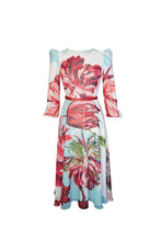 Last inn bildet i Galleri-visningsprogrammet, Midi Flower Dress Light Blue - Light blue 44