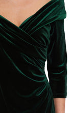 Last inn bildet i Galleri-visningsprogrammet, GB Bridget Velvet Dress - Dark Green 38