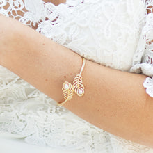 Last inn bildet i Galleri-visningsprogrammet, Armbånd &quot;Long Island Leaf&quot; Gold - Gold