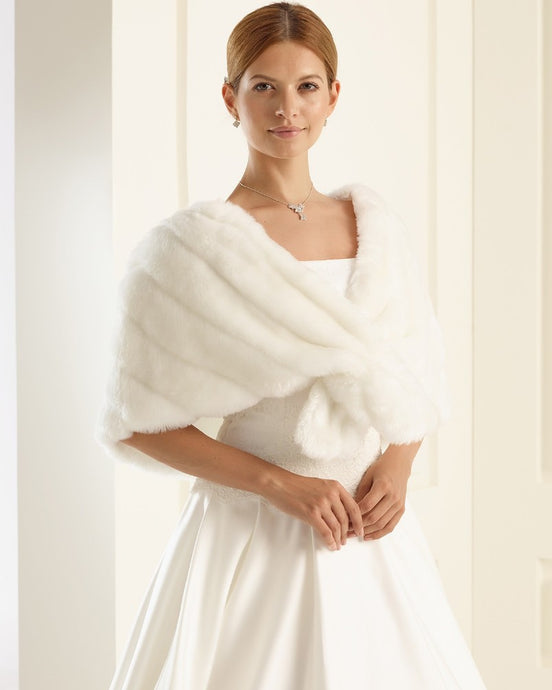 Fuskepels Classic Cape - Ivory One Size