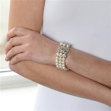 Freshwater Pearl Vintage Clasp Bracelet