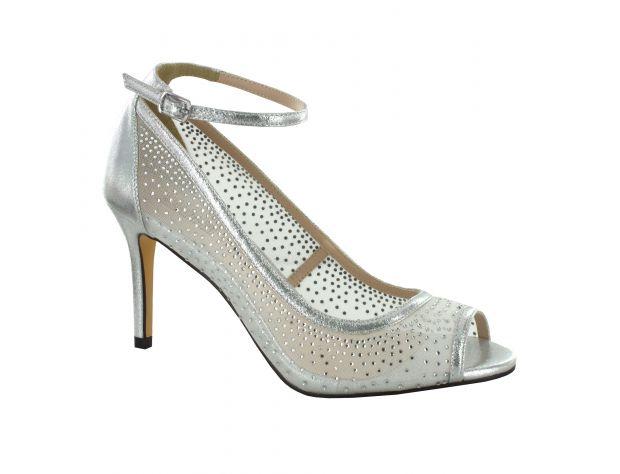 Peep-toe Diamond Pump 8 cm