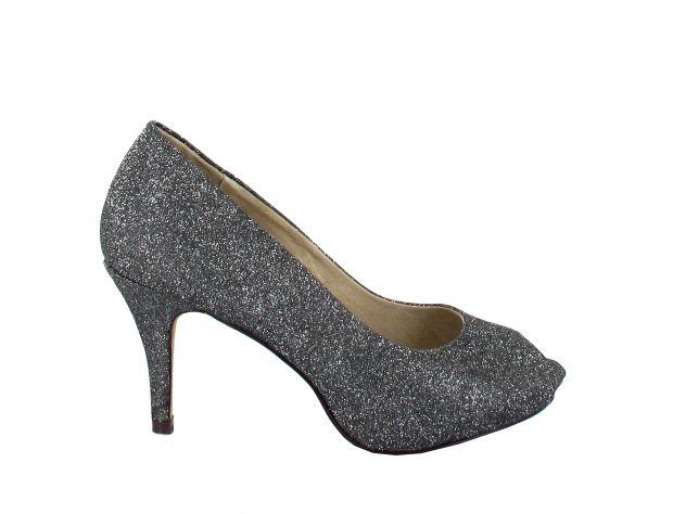 Shiny Peep-toe Pump 9 cm