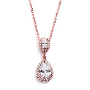 Teardrop Sparkle Pendant Necklace