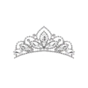 Hårpynt brudepike "prinsessekrone" - Silver Onesize