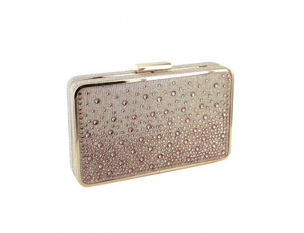 Selskapsveske Box Rhinetone Clutch 18x4x9cm