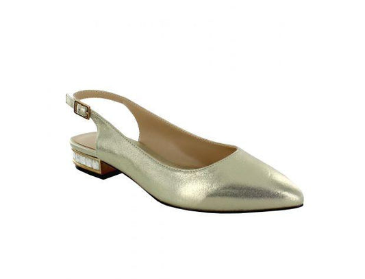 Pointed Tip Open Plateau Heel 2.5cm Selskapssko