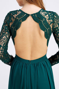 Selskapskjole Scallop Crochet Dress - Mauve L