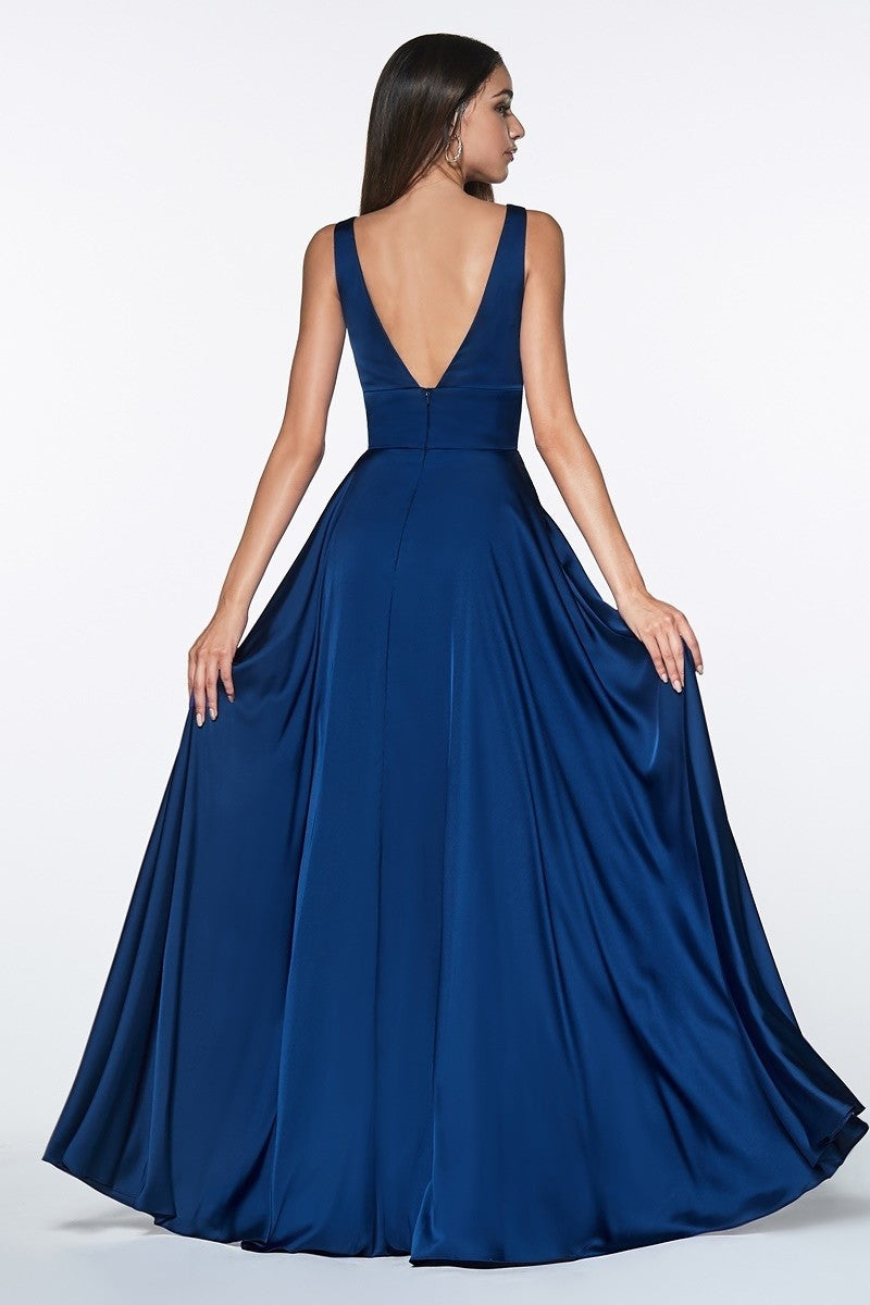 Selskapskjole "Gwen Satin Gown" Navy