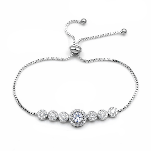 Glitzy Glam Bracelet - Silver