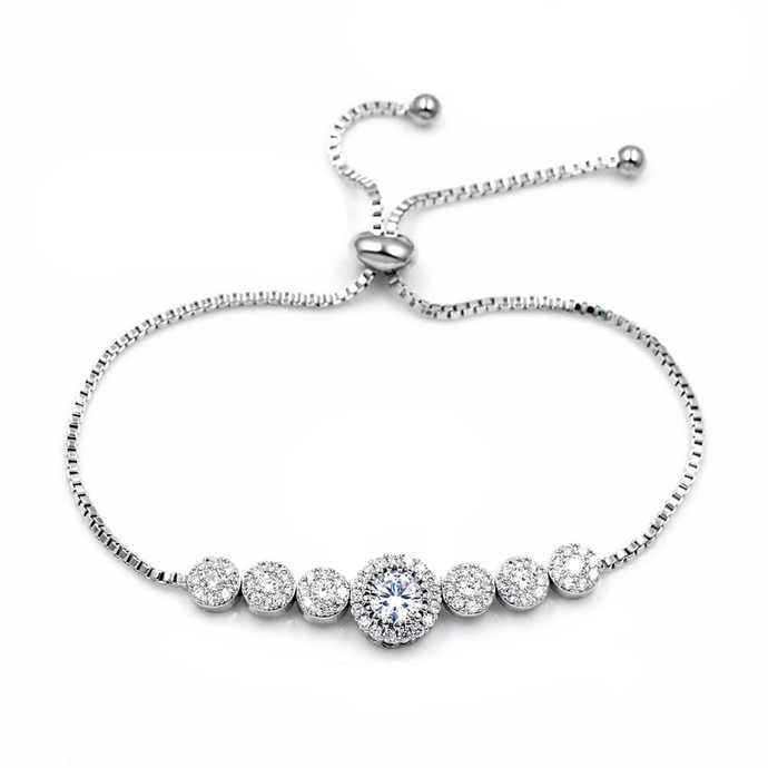 Glitzy Glam Bracelet - Silver