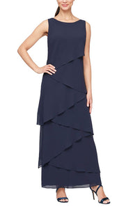 Jeanne Classic Layer Dress Navy